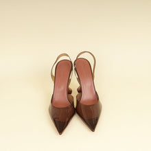 Amina Muaddi Mocha Holli Glass Sling 41
