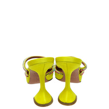Amina Muaddi Citine Satin Gilda Mule 38.5