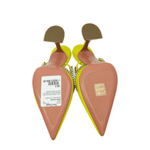 Amina Muaddi Citine Satin Gilda Mule 38.5