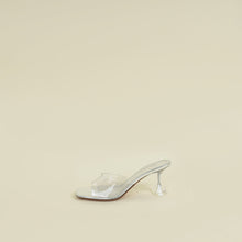 Amina Muaddi Bicolor Lupita Glass 70 Sandals 38