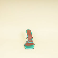 Amina Muaddi Metallic Caribbean Adriana Crystal Mules Sandal 39