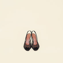 Amina Muaddi Black Kristina 105 Slingback Pumps 39