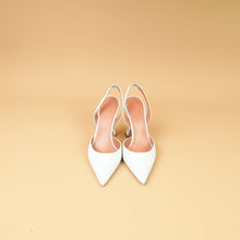Amina Muaddi Light Blue Denim Holli Sling 95 Pumps 37.5