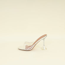 Amina Muaddi Bicolor Lupita Glass Mules 38.5
