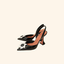 Amina Muaddi Black Begum Sling Pumps 39