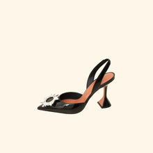 Amina Muaddi Black Begum Sling Pumps 39