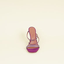 Amina Muaddi Purple Crystal Naima Sandals 41