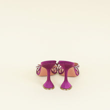 Amina Muaddi Purple Crystal Naima Sandals 41
