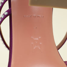 Amina Muaddi Purple Crystal Naima Sandals 41