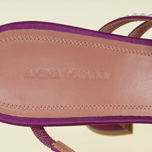 Amina Muaddi Purple Crystal Naima Sandals 41