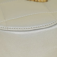 Chanel Metallic Gray 19 Round Mini Clutch w/ Chain