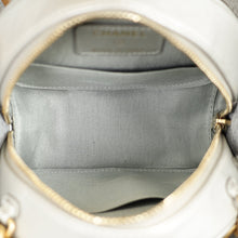 Chanel Metallic Gray 19 Round Mini Clutch w/ Chain