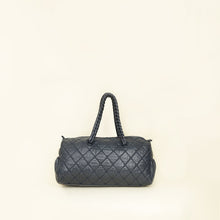 Chanel Indigo Blue CC Quilted Hidden Chain Bowler Bag
