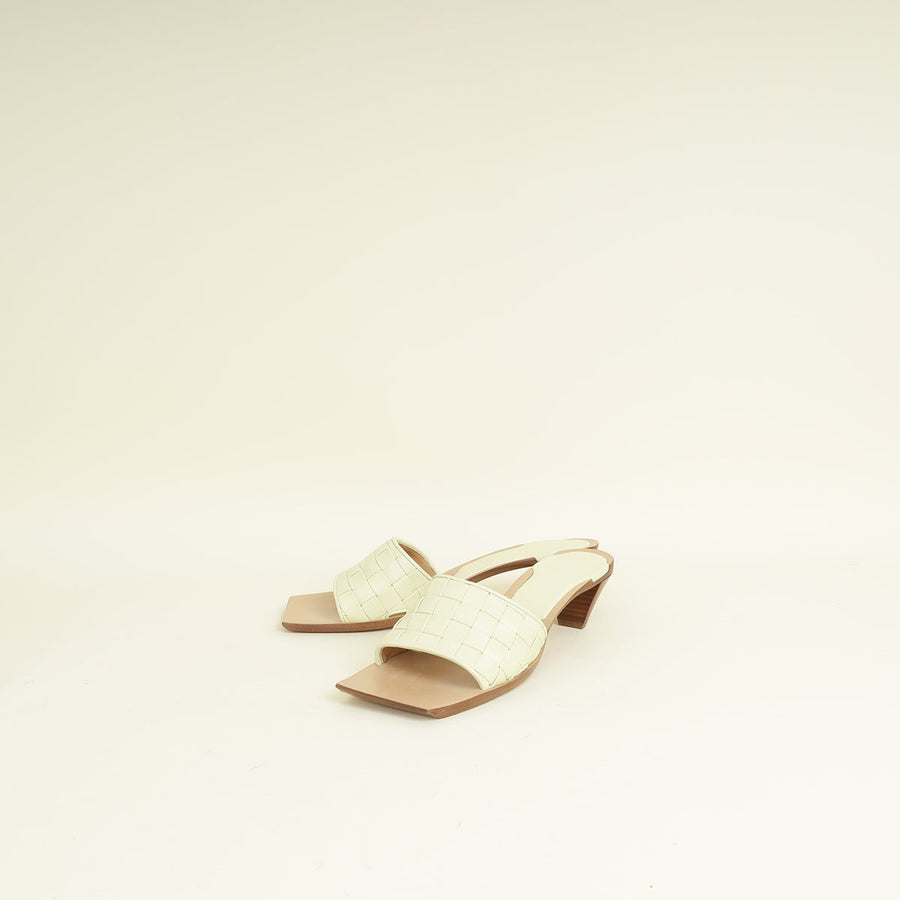 Bottega Veneta Butter Yellow Ravello Sandals 39.5