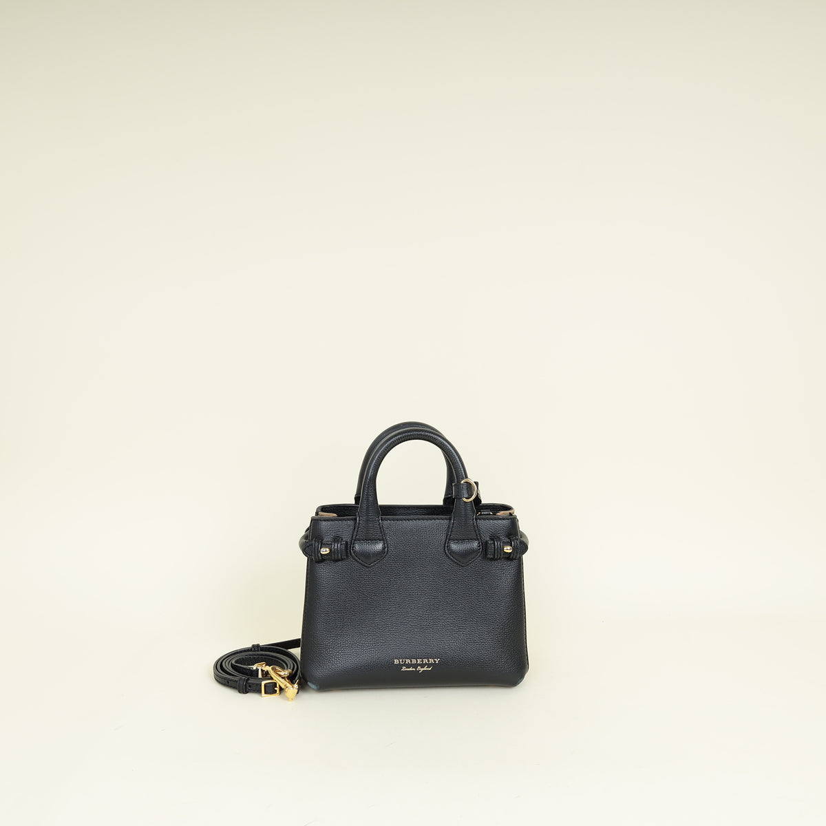 Burberry Black Banner Small Tote Bag