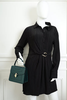 Bvlgari Emerald Green Serpenti Forever Top Handle Bag