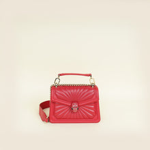 Bvlgari Red Serpenti Diamond Blast Flap Shoulder Bag