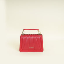 Bvlgari Red Serpenti Diamond Blast Flap Shoulder Bag