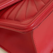 Bvlgari Red Serpenti Diamond Blast Flap Shoulder Bag
