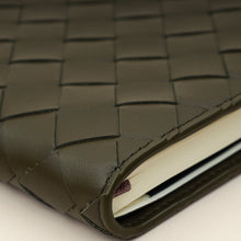 Bottega Veneta Kaki Intrecciato Notebook Medium Cover