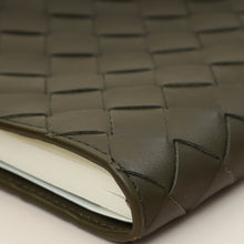 Bottega Veneta Kaki Intrecciato Notebook Medium Cover