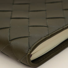 Bottega Veneta Kaki Intrecciato Notebook Medium Cover