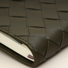 Bottega Veneta Kaki Intrecciato Notebook Medium Cover