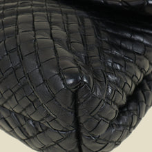 Bottega Veneta Black Intrecciato Olimpia Stitches Shoulder Bag