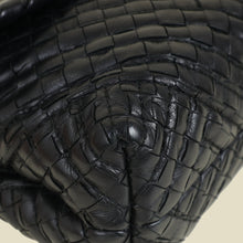 Bottega Veneta Black Intrecciato Olimpia Stitches Shoulder Bag