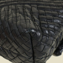 Bottega Veneta Black Intrecciato Olimpia Stitches Shoulder Bag
