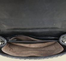 Bottega Veneta Black Intrecciato Olimpia Stitches Shoulder Bag