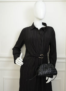 Bottega Veneta Black Intrecciato The Mini Pouch
