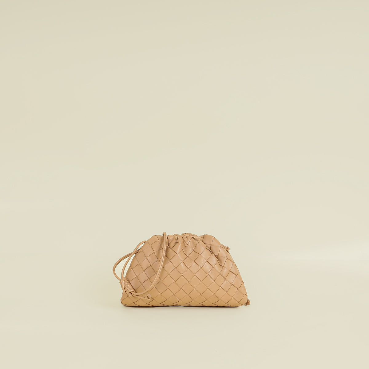 Bottega Veneta Almond Intrecciato Mini Pouch
