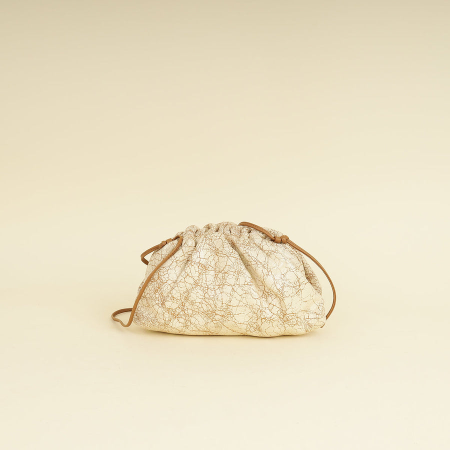 Bottega Veneta Zabaione Crackled The Mini Pouch