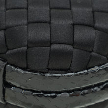 Bottega Veneta Black Knot Intrecciato Silk Chain Clutch Bag