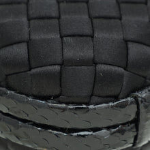 Bottega Veneta Black Knot Intrecciato Silk Chain Clutch Bag