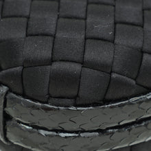Bottega Veneta Black Knot Intrecciato Silk Chain Clutch Bag