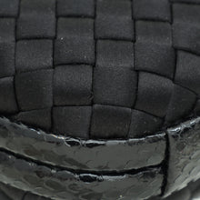 Bottega Veneta Black Knot Intrecciato Silk Chain Clutch Bag