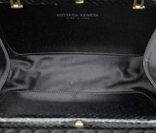 Bottega Veneta Black Knot Intrecciato Silk Chain Clutch Bag