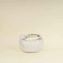 Bottega Veneta White Intrecciato Mini Jodie Bag