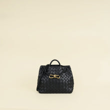 Bottega Veneta Black Intrecciato Andiamo Small Tote Bag