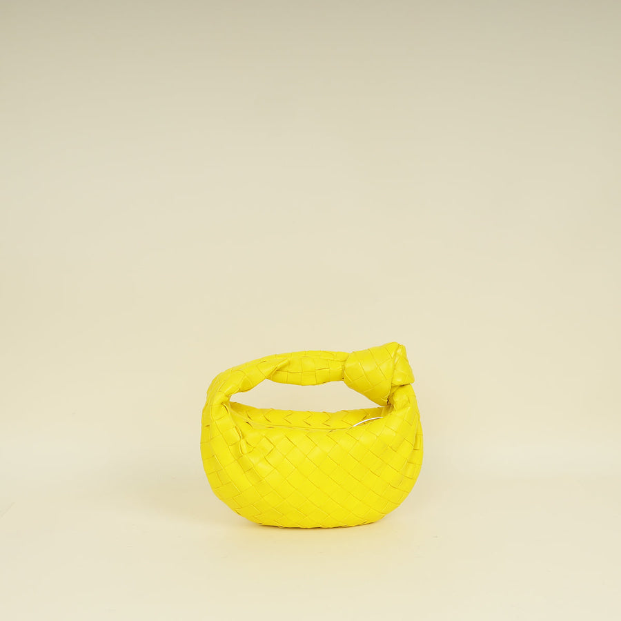 Bottega Veneta Yellow Intrecciato Nappa Mini Jodie Bag