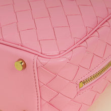 Bottega Veneta Pink Intrecciato Small Getaway Top-Handle Bag