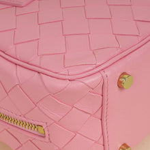 Bottega Veneta Pink Intrecciato Small Getaway Top-Handle Bag