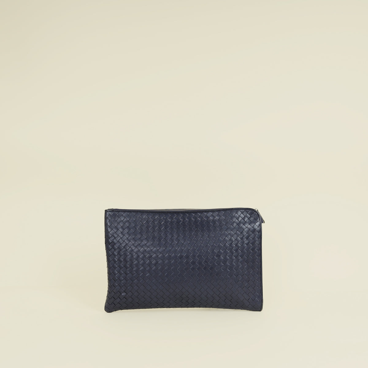 Bottega Veneta Blue Intrecciato Document/Laptop Case