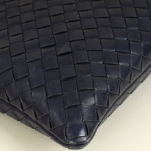 Bottega Veneta Blue Intrecciato Document/Laptop Case