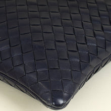 Bottega Veneta Blue Intrecciato Document/Laptop Case