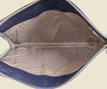 Bottega Veneta Blue Intrecciato Document/Laptop Case