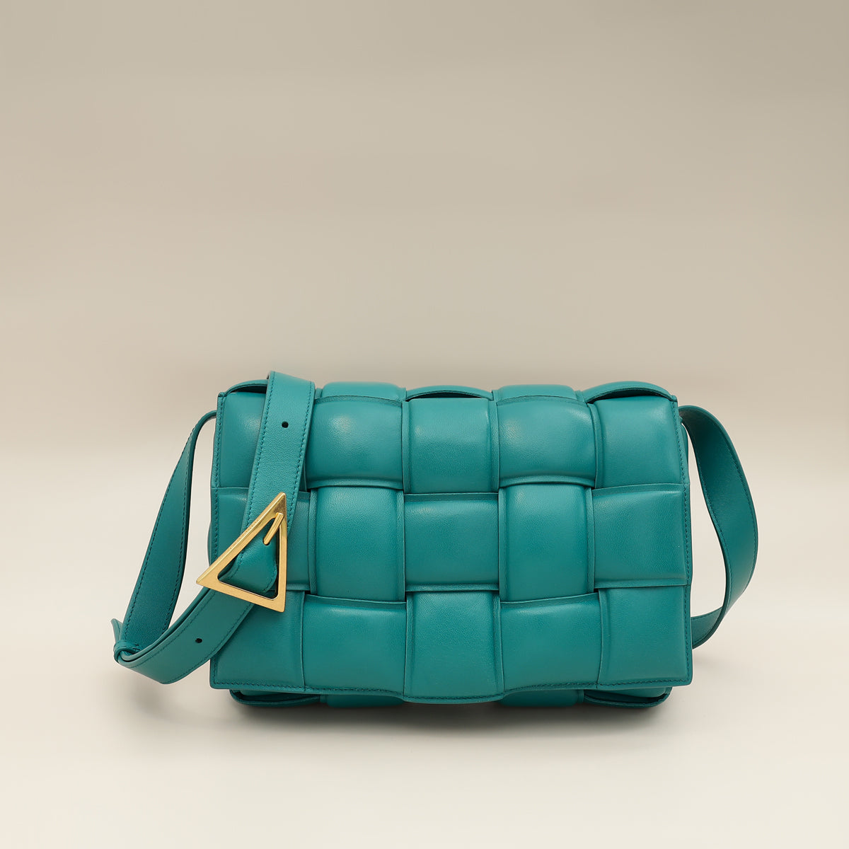 Bottega Veneta Teal Padded Cassette Bag