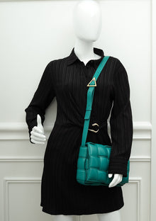 Bottega Veneta Teal Padded Cassette Bag